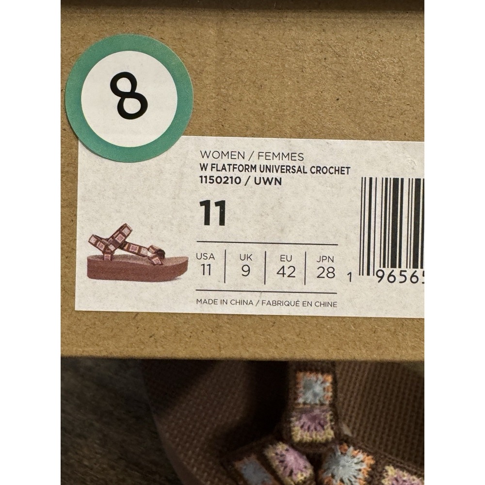 Teva Women's Flatform Universal Sandal Crochet Size 11 Gorpcore - Picture 10 of 11